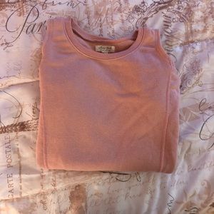 Pink cutout sweatshirt